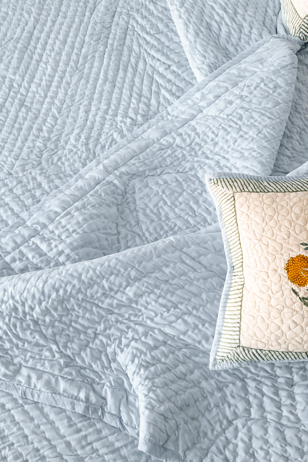 Powder Blue Muslin Razai