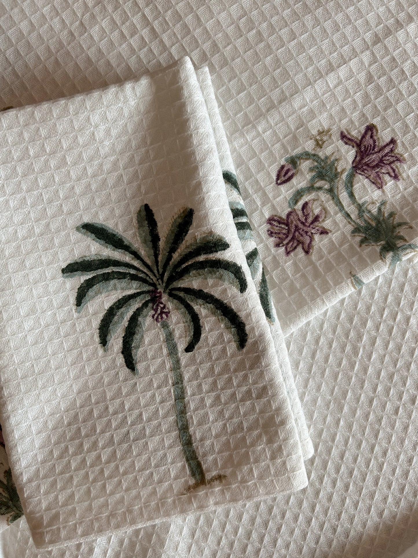 Lilac Palms Bath Towel