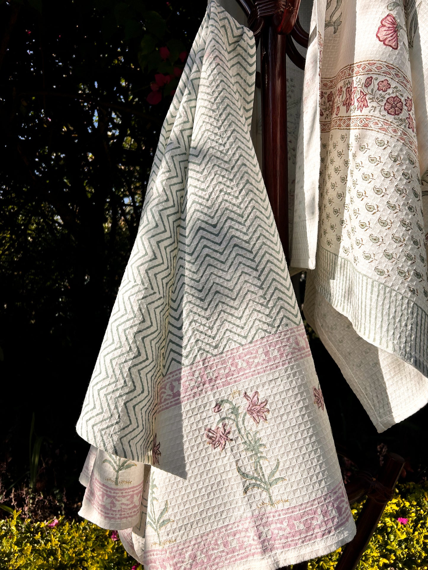 Orchid Chevron Bath Towel