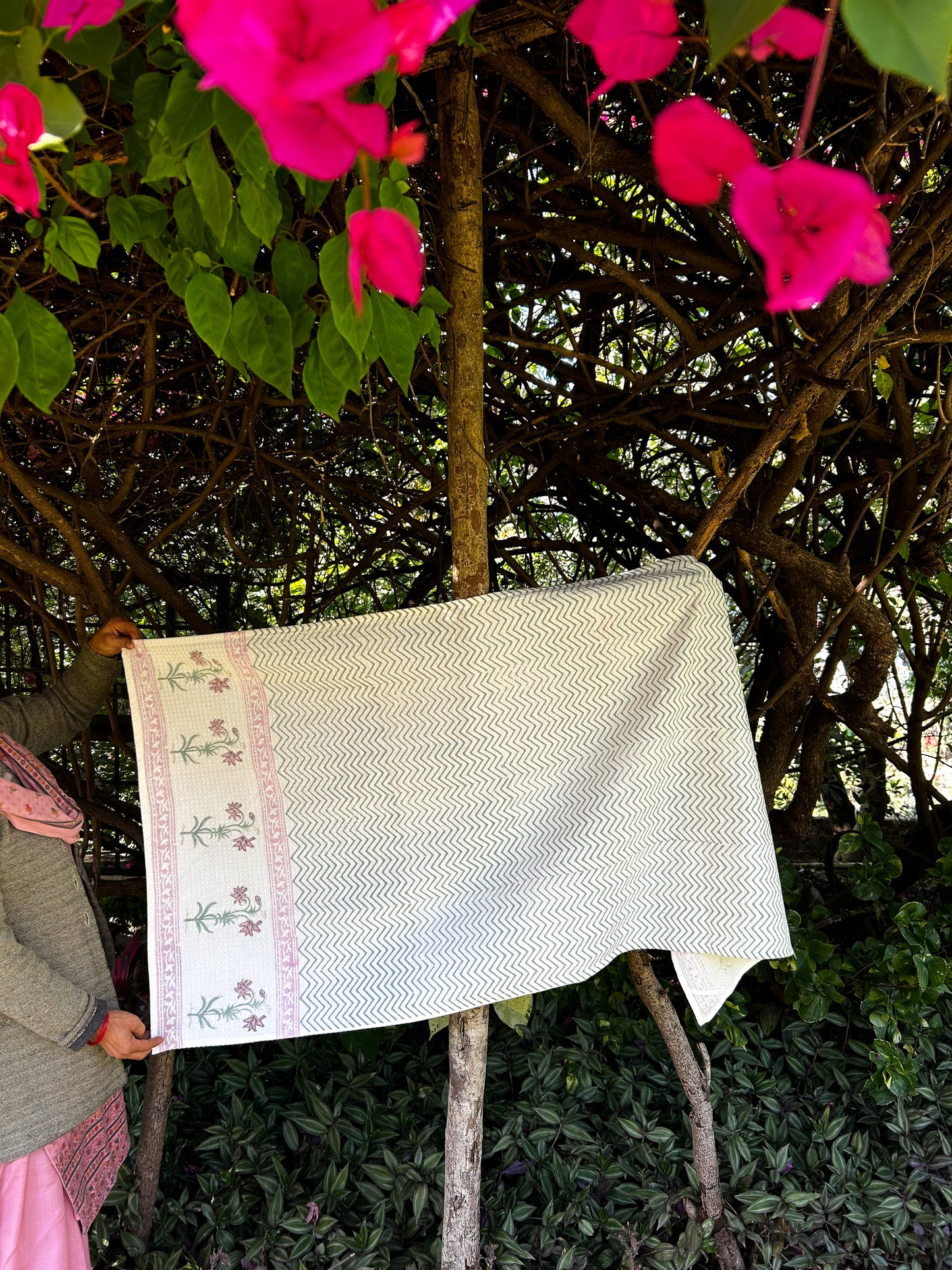 Orchid Chevron Bath Towel
