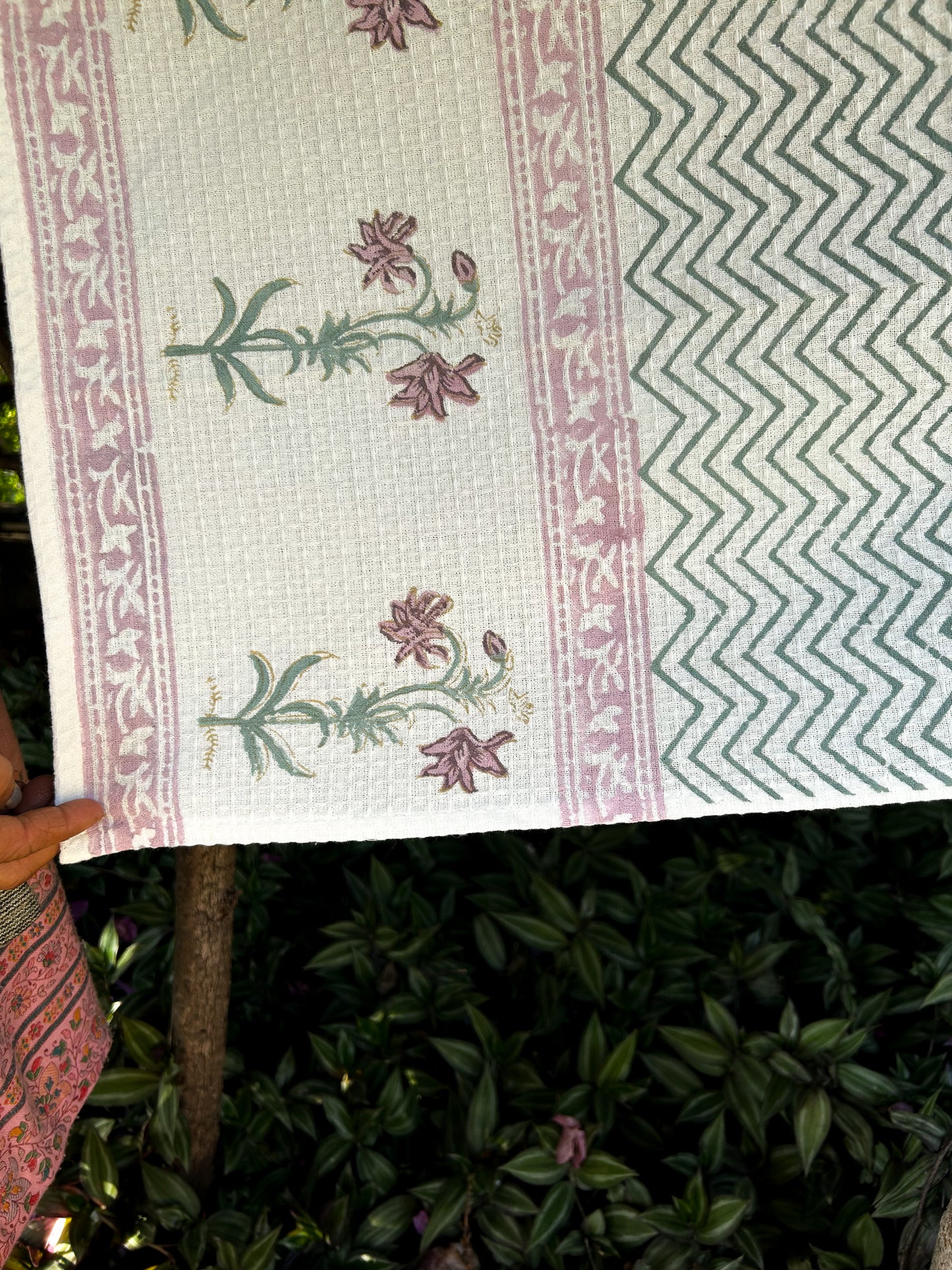 Orchid Chevron Bath Towel