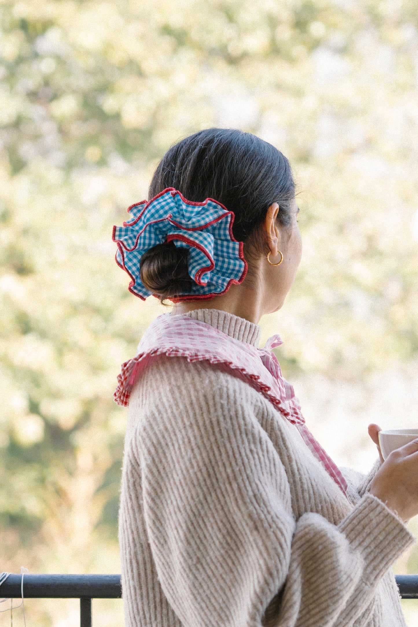 Gingham Layered Cirqlet