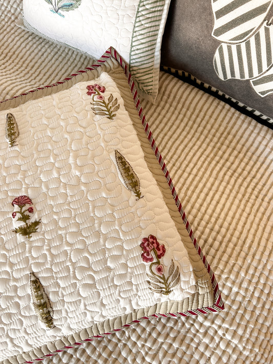Olive Gul Quilted Bed Set