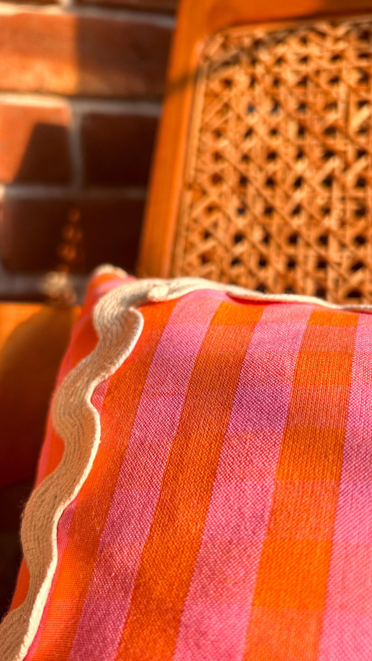 Sunset Gingham Cushion Cover