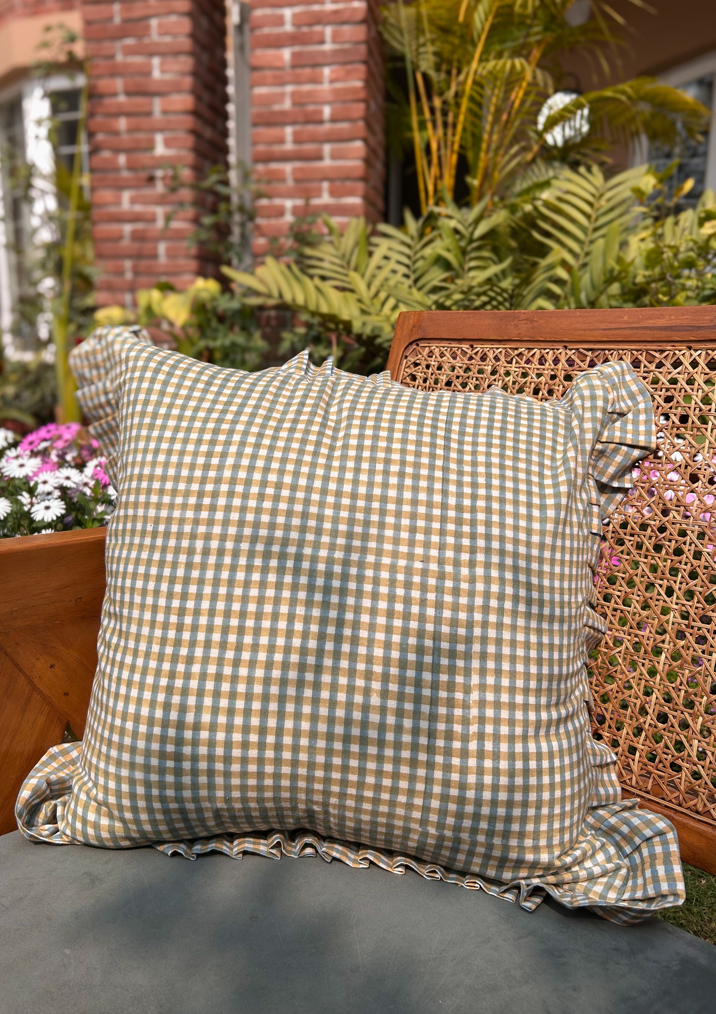 Olive Fair Cushion Cover