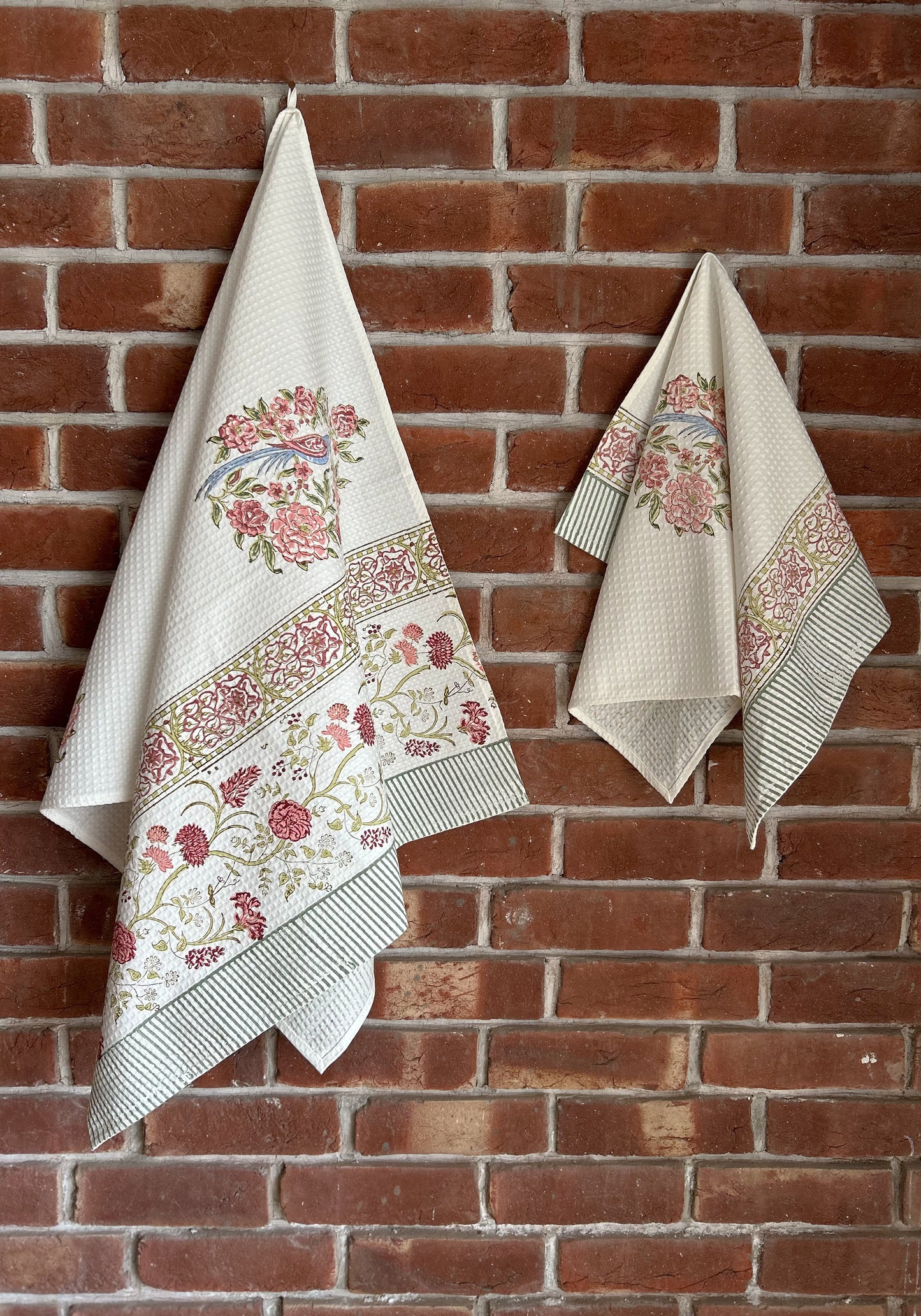 Blue Songbird Bath Towel