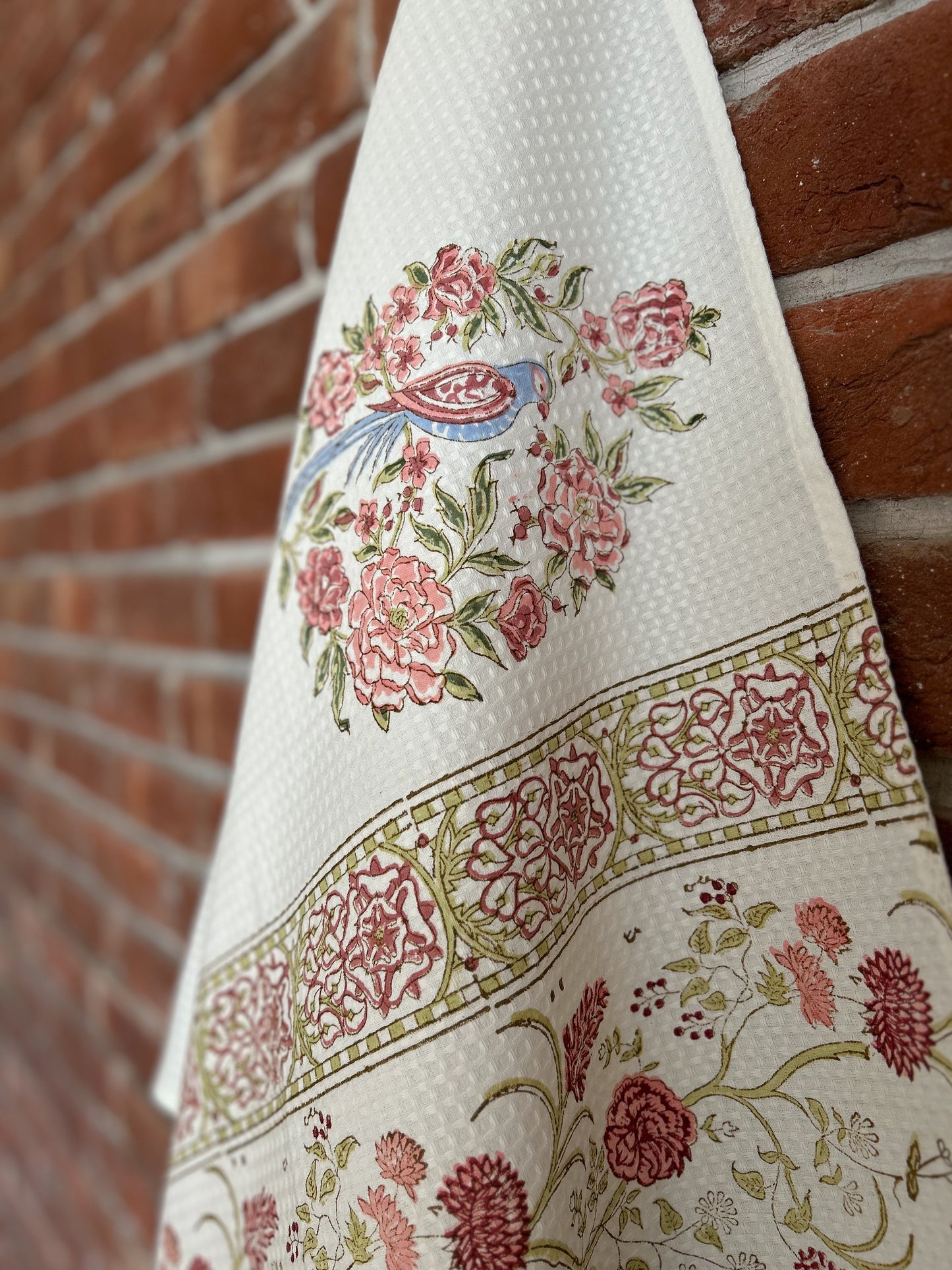 Blue Songbird Bath Towel