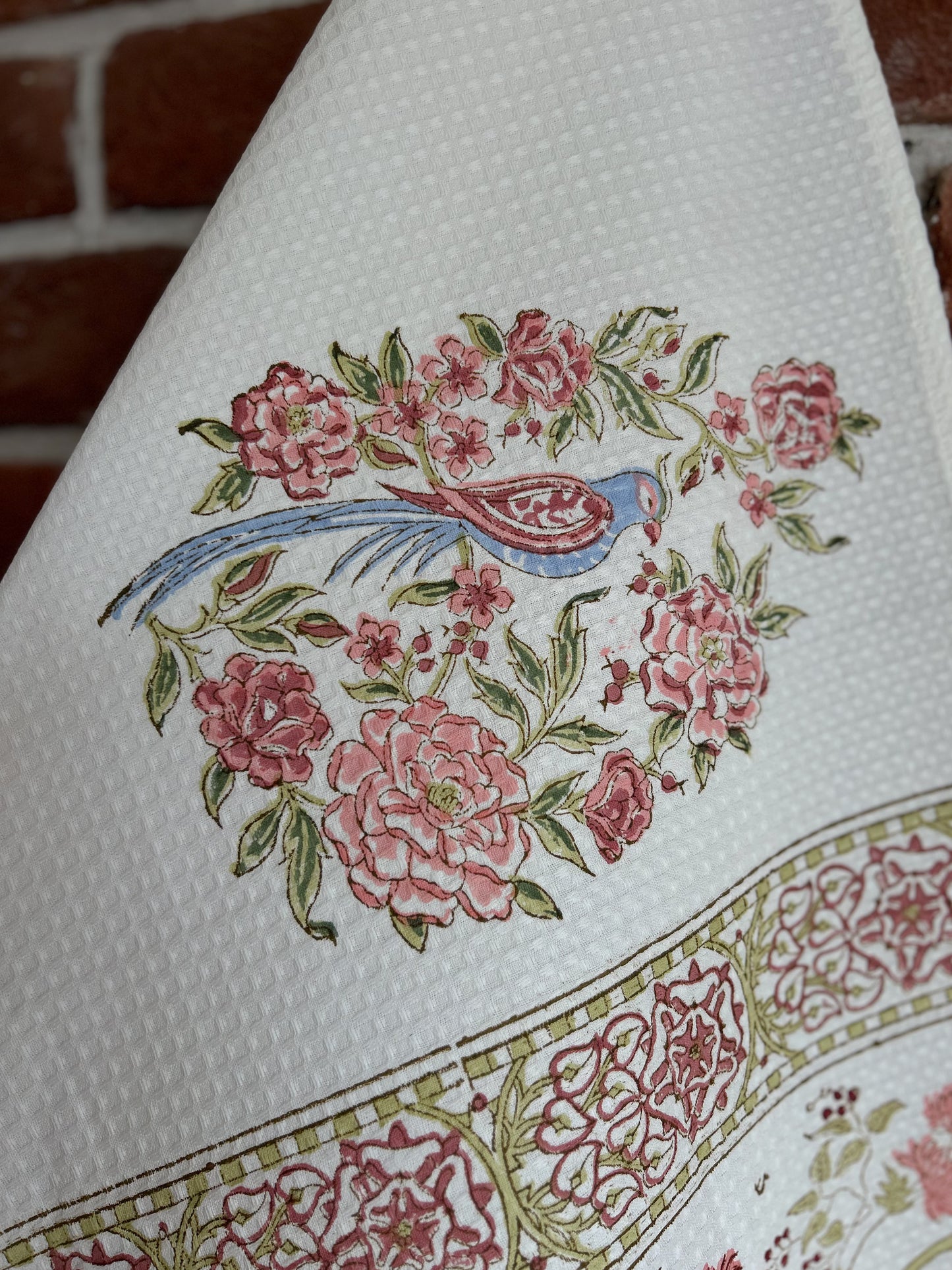 Blue Songbird Bath Towel